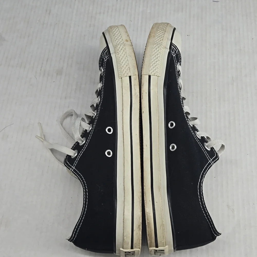 Converse Black and White Canvas Sneakers 10M 12W